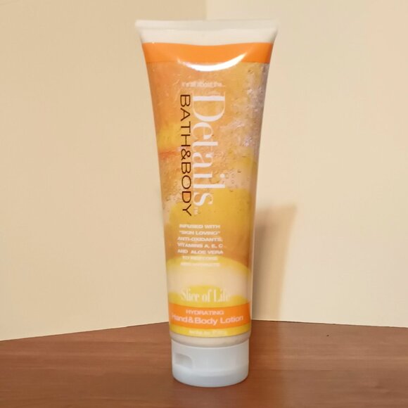 New! ~ Details Bath & Body "Slice of Life" Hydrating Hand & Body Lotion (8 oz.) - Picture 1 of 4